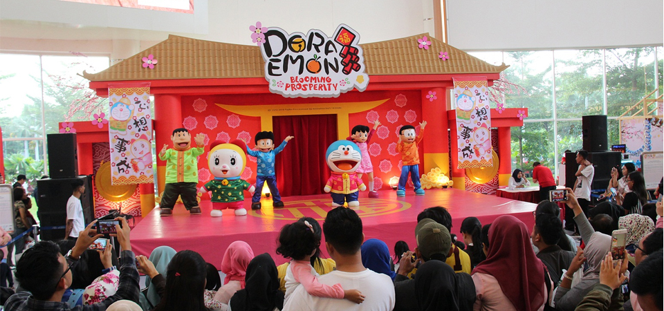  Doraemon Rayakan Imlek di Bekasi