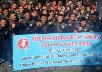 Tim Handball Indonesia Uji Coba ke Thailand