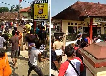 Polsek Bayah Diserang Nelayan