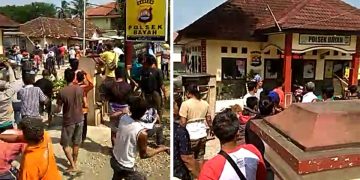 Polsek Bayah Diserang Nelayan