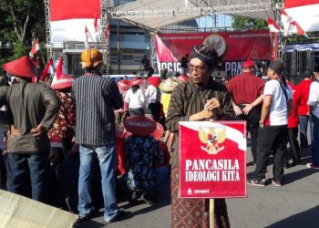 Aksi Gemayomi Jaga Pancasila dan NKRI