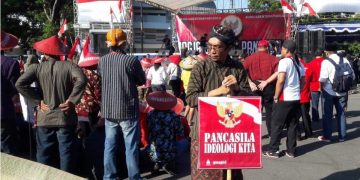 Aksi Gemayomi Jaga Pancasila dan NKRI