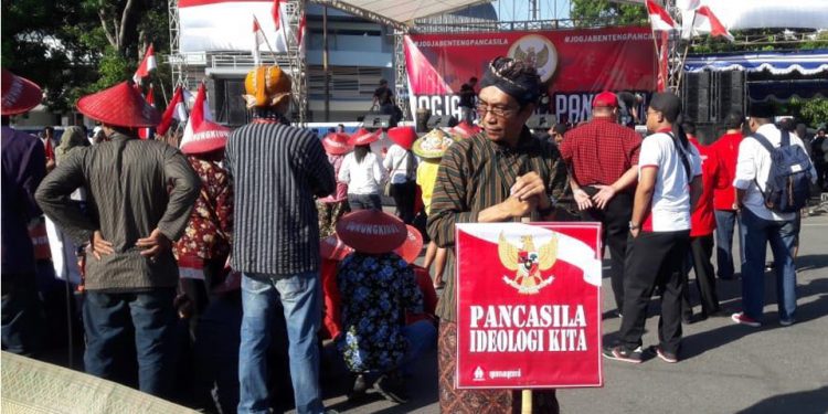 Aksi Gemayomi Jaga Pancasila dan NKRI