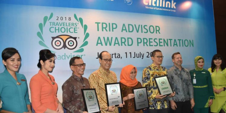 Garuda Indonesia Group Raih “TripAdvisor 2018 Travellers Choice Awards”