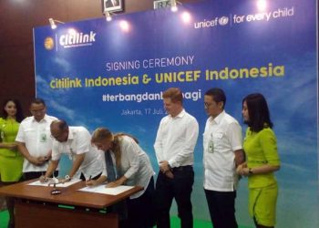 Citilink Luncurkan Kampanye #TerbangdanBerbagi Bersama UNICEF