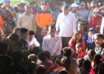 Presiden Jokowi Tengok Korban Gempa NTB