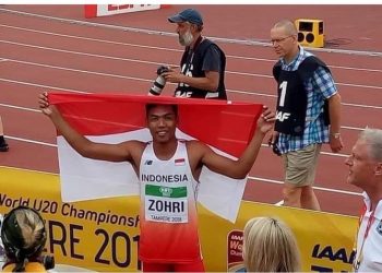 Spinter Asal NTB Lalu Muhammad Zohri Catat Sejarah di Kejuaraan Dunia U20