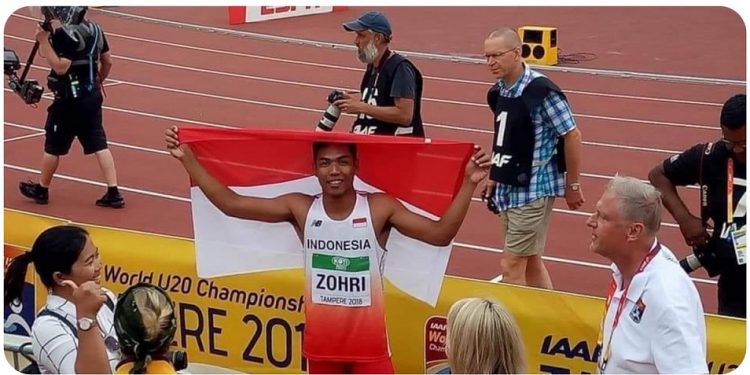 Spinter Asal NTB Lalu Muhammad Zohri Catat Sejarah di Kejuaraan Dunia U20