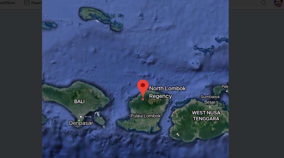  Gempa 7 SR Guncang Lombok