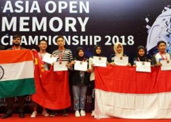 Luar Biasa!Tim Olimpiade Memory Indonesia Raih 31 Medali Dalam Asia Open Memory Championship2018