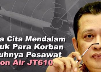 Ketua DPR Bambang Soesatyo Minta Kasus Jatuhnya Lion Air Diselidiki