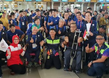 Tangis Haru hingga Flash Mob Warnai Pelepasan Kontingen Asian Para Games 2018