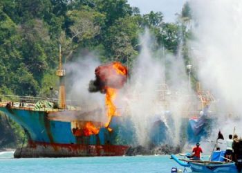 Januari 2017 – Oktober 2018, 488 Kapal Pencuri Ikan Ditenggelamkan
