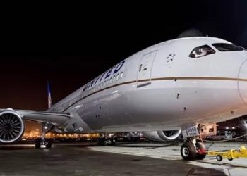 United Airlines Pamerkan  Boeing 787-10 Dreamliner Pertamanya