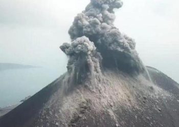 Alhamdulillah! Aktivitas  Anak Krakatau Turun, Potensi Tsunami Kecil