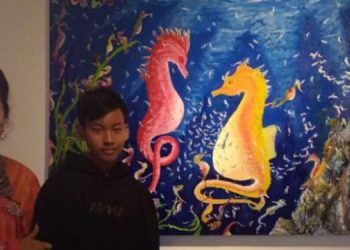 Lukisan “Lautan Kuda Laut” Apresiasi untuk Menteri Susi Pudjiastuti