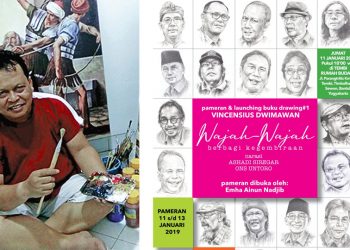 Wajah Wartawan dalam Drawing Karya Sius