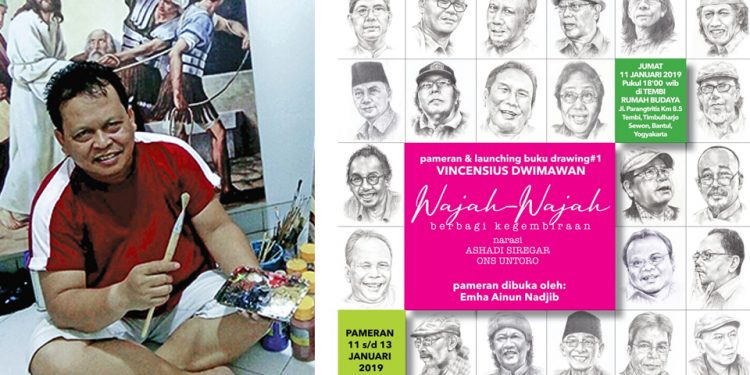 Wajah Wartawan dalam Drawing Karya Sius
