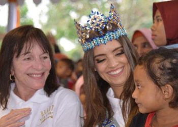 Miss World 2018 Vanessa Ponce Kunjungi Korban Gempa Lombok