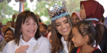 Miss World 2018 Vanessa Ponce Kunjungi Korban Gempa Lombok