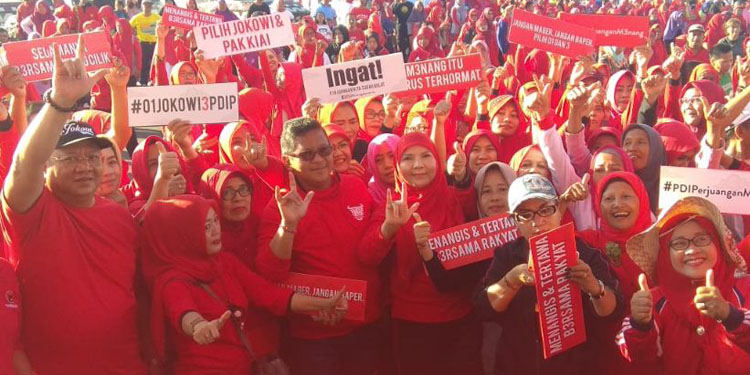  Di Lampung, ‘Ayo Goyang Jempol Jokowi Gaspol’