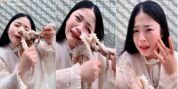 Video: Livestreamer China Ini Nyaris Robek Wajahnya Ketika Coba Makan Gurita Hidup-hidup