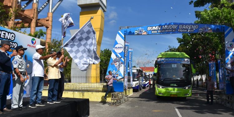 Pelindo 1 Berangkatkan 6.000 Pemudik Gratis