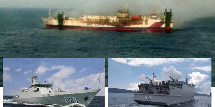 KM Santika Nusantara Terbakar di Masalembo