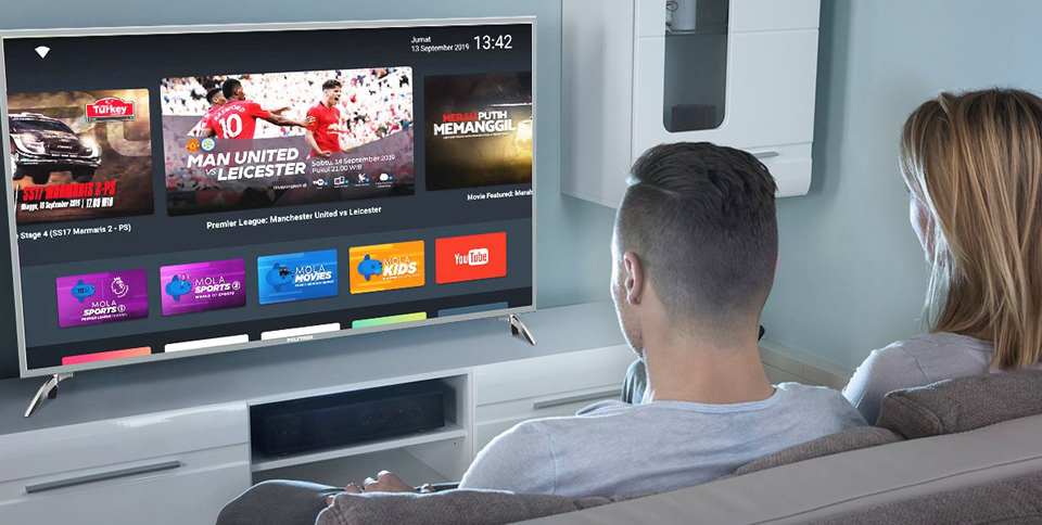  Polytron Rilis Smart TV Lengkap Dengan Siaran Liga Inggris dan EURO 2020 Melalui Mola TV