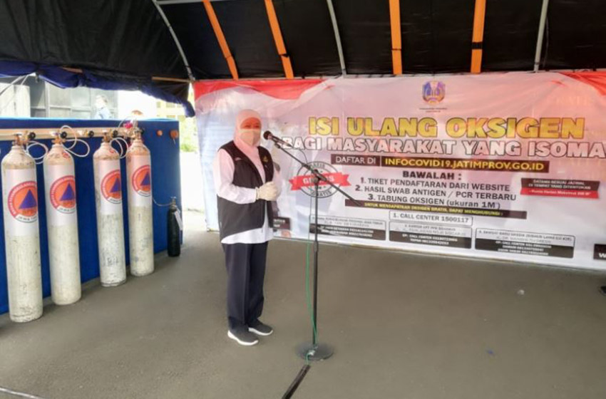  Launching Pengisian Ulang Oksigen Gratis di Surabaya