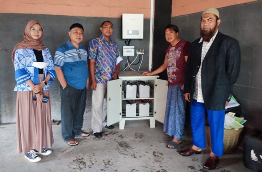  Ubhara Beri Bantuan IPAL Tenaga Surya ke Warga Desa Paseseh Tanjung Bumi Bangkalan