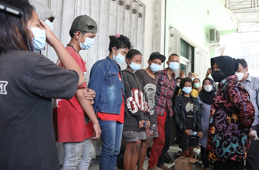  Sebelas Anak Jalanan  dari Perempatan Gambiran Mojoagung   Jalani Asesmen di Balai Surakarta