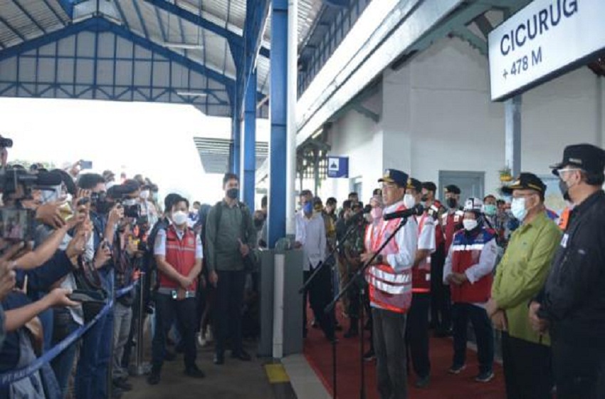  Inspeksi Jalur Ganda Bogor-Cicurug, Menhub: KA Bogor-Sukabumi Beroperasi Pekan Depan