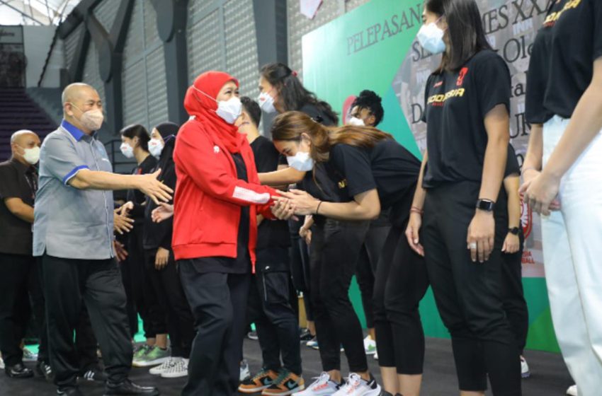  Gubernur Khofifah Berharap Timnas Basket Putri Sumbang Emas di SEA Games Vietnam