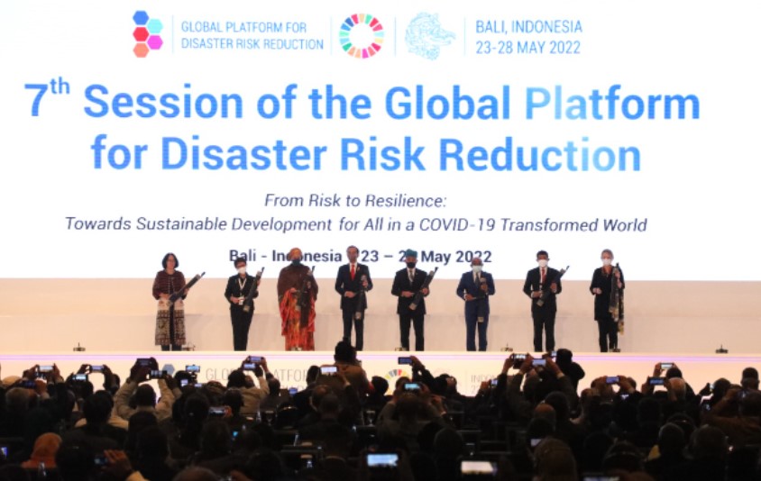  Presiden Joko Widodo Bunyikan Kulkul Tandai Pembukaan GPDRR ke-7 Bali