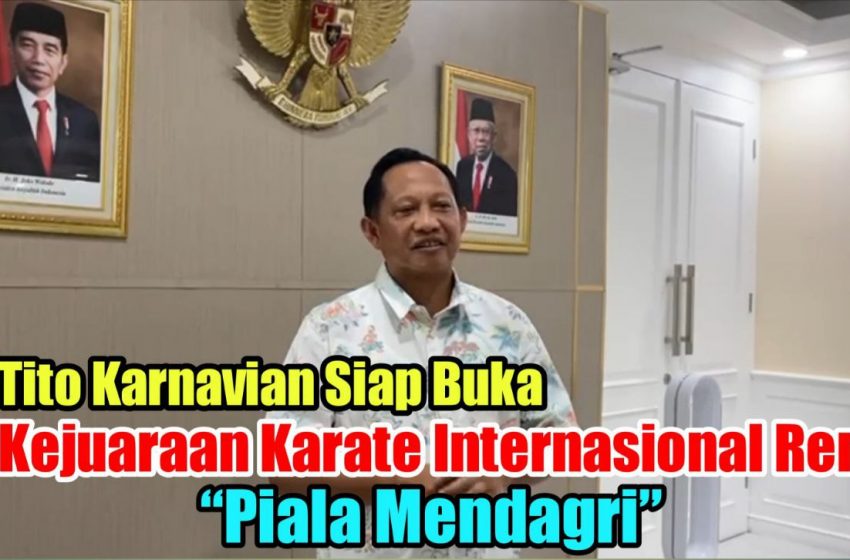  Tito Karnavian Siap Buka Kejuaraan Karate International Renzo 2022