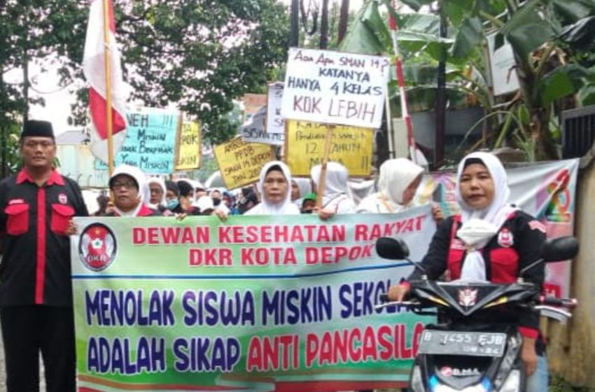  Gubernur Masih Diamkan Sekolah Menolak Siswa, DKR Kembali Gerudug SMAN 14 Depok