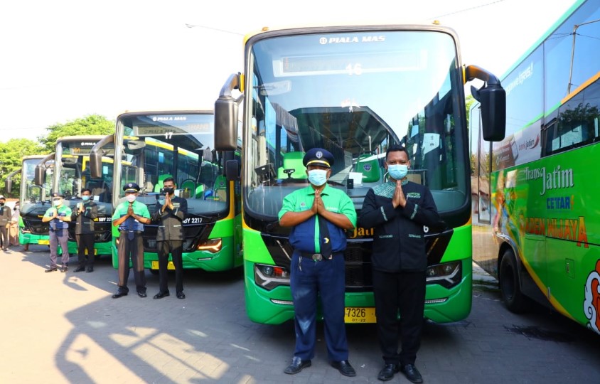  Sebanyak 22 Bus Trans Jatim  Koridor I Mulai Operasi, Gratis Sampai Akhir Bulan