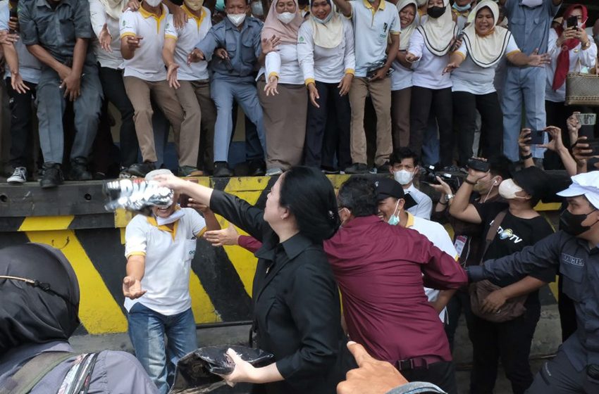  Kunjungi Lampung, Puan Disambut Ratusan Tokoh Masyarakat