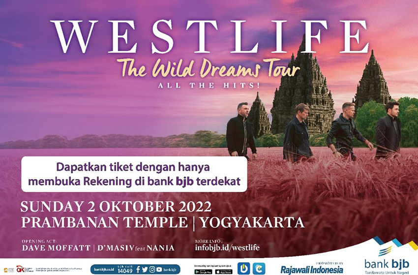 bank bjb Manjakan Nasabah dengan Konser Westlife The Wild Dreams Tour 2022