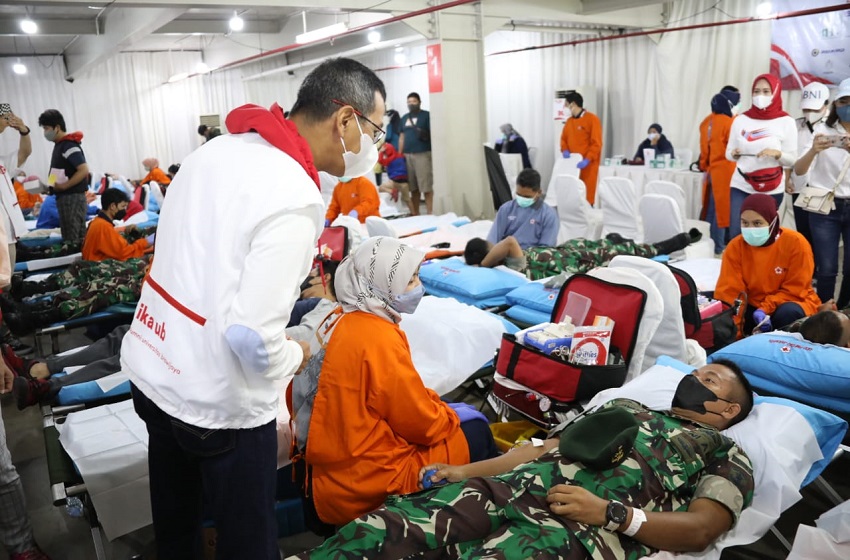  Penuhi Ketersediaan Darah di Masa Pandemi, PJ Gubernur Heru Apresiasi Kegiatan Bakti Sosial Donor Darah