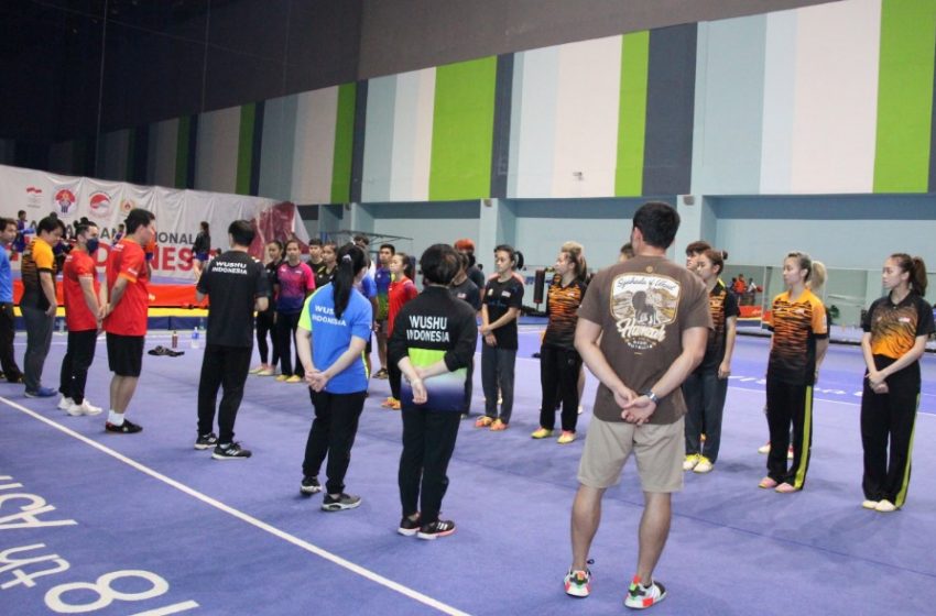  Tim Wushu Malaysia Latihan Bersama Indonesia