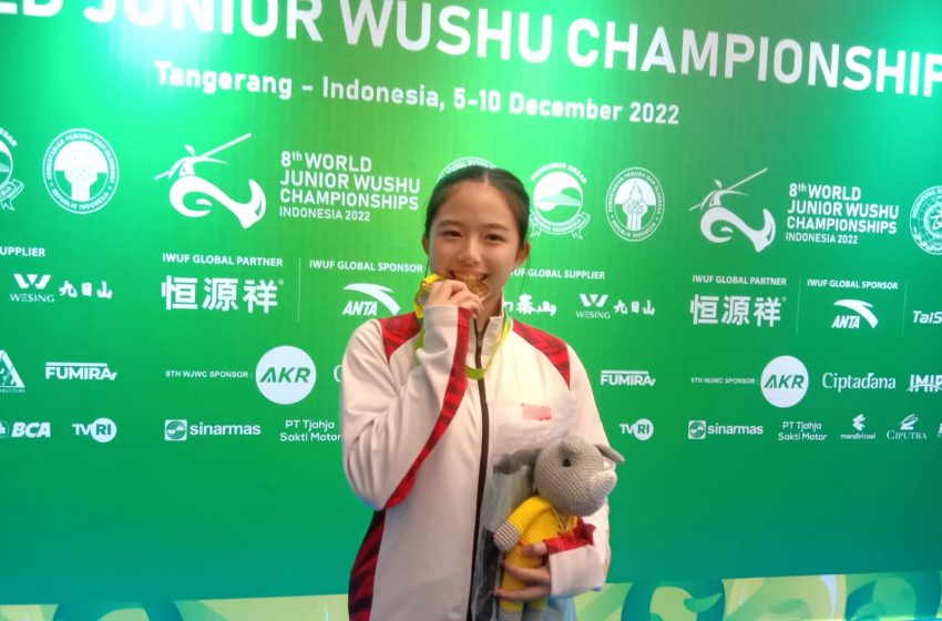  Kejuaraan Dunia Wushu Junior: Emas Kylie Bikin Happy Indonesia
