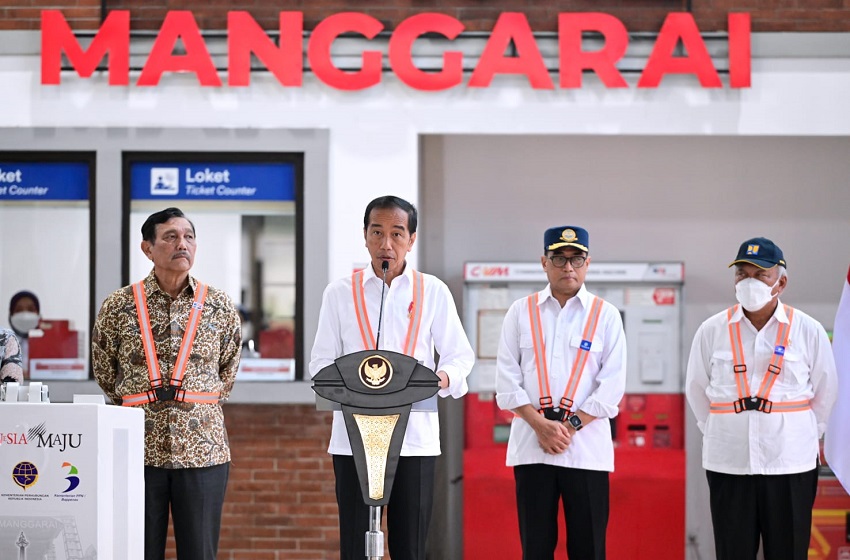  Presiden Jokowi Resmikan Stasiun Manggarai Tahap I