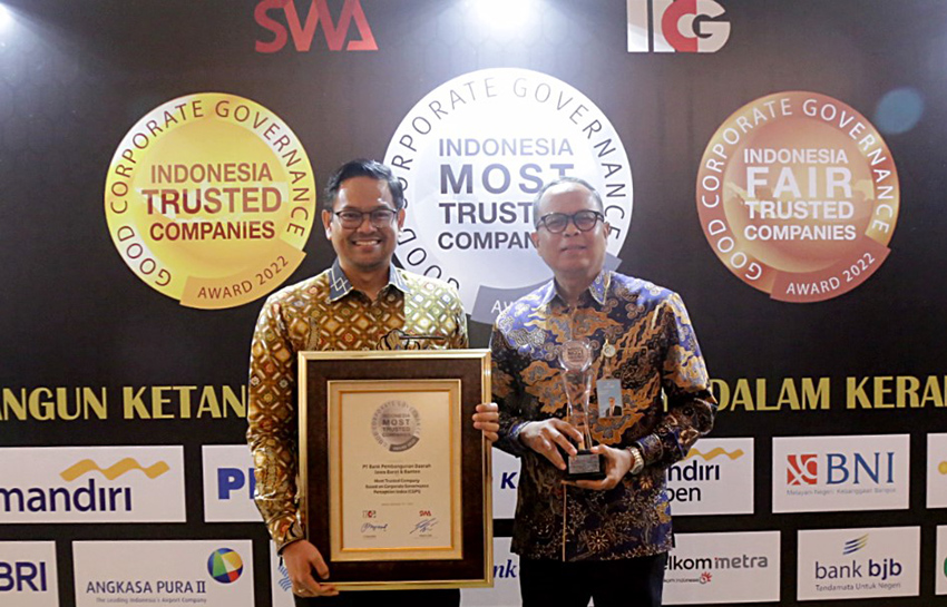  Terapkan GCG Secara Excellent, bank bjb Raih Predikat Indonesia Most Trusted Companies