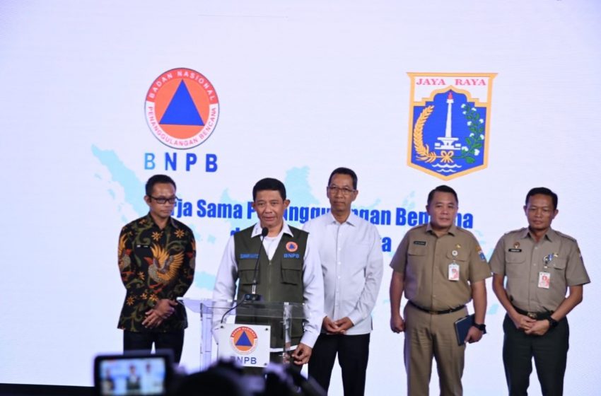  Antisipasi Potensi Bencana di Jakarta, Kepala BNPB dan Pj. Gubernur DKI Koordinasi Mitigasi dan  Kesiapsiagaan