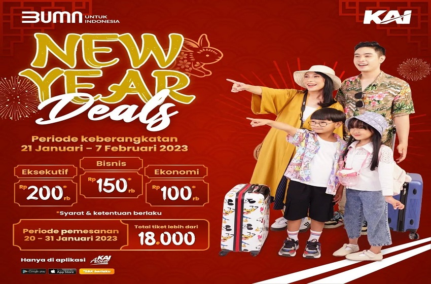  Promo New Year Deals, KAI Diskon 18 Ribu Tiket ke Berbagai Tujuan