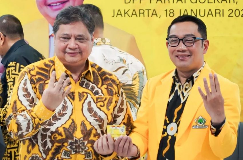  Ridwan Kamil Bakal Jadi Magnet Suara Bagi Golkar dan Airlangga Hartarto