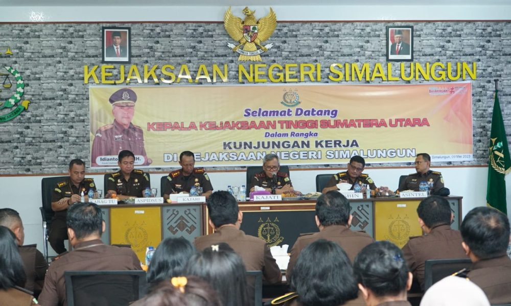 Kunker ke Kejari Simalungun, Kajati Sumut Monitor Posko Pemilu