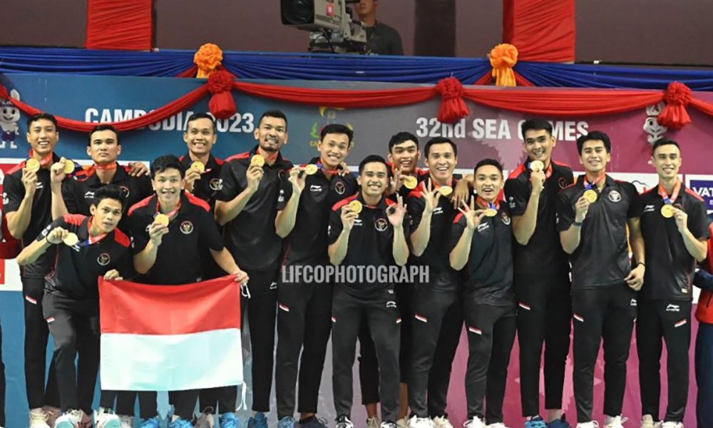 Timnas Voli Putra Raih Hattrick Emas di SEA Games Kamboja, 7 Atlit di Antaranya dari Jatim